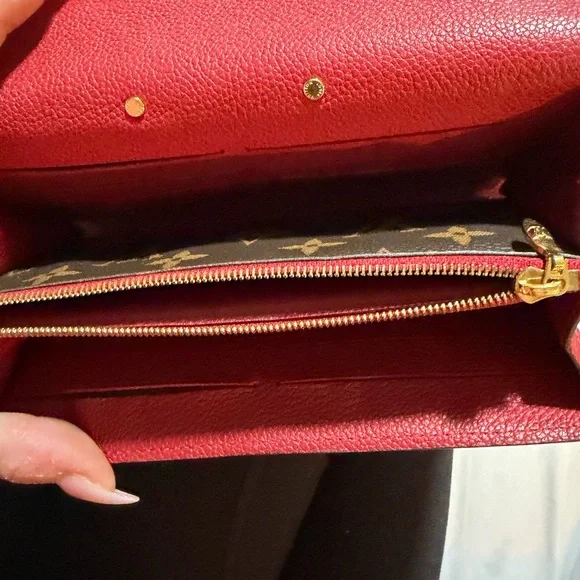 Louis Vuitton Monogram Red and Brown Clutch